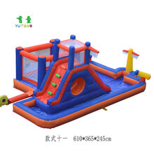 小型儿童充气城堡家庭可定制游乐跳床蹦跳乐园夹网PVC材质 C款-11