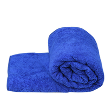 洗车毛巾擦车布专用巾汽车用玻璃吸水加厚大号非不掉毛鹿皮巾抹布 30*30蓝色毛巾