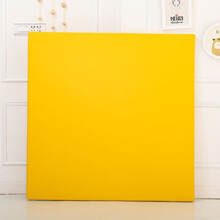 爬行垫子加厚儿童软包家用拼接定制早教中心幼儿园软体地垫爬爬垫pu软体培训教室 黄色 50*50*4