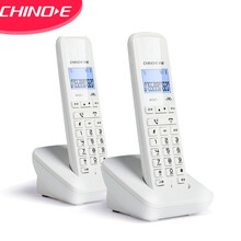 中诺 无绳电话机 无线座机  单无绳子母机套装 子机开关机功能  中文显示 高清免提 W158白色一拖一