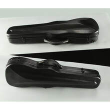 小提琴琴盒子包背包碳纤维玻璃钢大提琴箱轻碳素小提琴盒乐器配件 3/4的深黑色