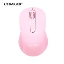 飞遁（LESAILES）雷米LIMI202无线鼠标 办公鼠标 便携鼠标 女士鼠标 高光UV 樱花粉色 DPI