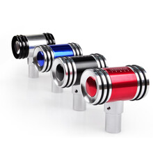 车洛绎 汽车通用排挡头改装个性档把波棍头飞机排挡杆手动改装通用挂档杆 红色1个 林肯MKZ MKX MKC 领航员 大陆 城市