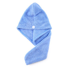沐凡 干发帽 柔软强吸水干发帽 珊瑚绒速干毛巾包头巾成人加厚柔软干发巾送女友 干发帽蓝色