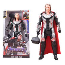 声光版可动复仇者联盟3蜘蛛侠绿巨人美国队长钢铁侠玩具人偶礼物 雷神（新版）