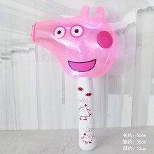 充气锤子充气锤吹气儿童玩具动物棒大号气锤空气锤动物气球棒青蛙 充气佩琪(有声音) 任意二个送气筒