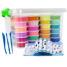 36色24超轻粘土彩泥袋装轻质太空橡皮泥小孩玩具捏泥手工 48色标准版（收纳盒）