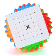 魔方教室 魅龙七阶魔方 魅龙7阶 免贴纸磨砂面入门级送教程 魔域文化益智玩具 免贴纸彩色