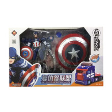 锦江变形炫变金刚机器人大力神擎天战警修罗王大号声光变形机甲玩具 复仇联盟神盾队长
