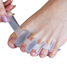 蓓戈 脚趾矫正器大脚骨拇指外翻脚趾大脚趾足外翻拇矫正器分趾器护理成人男女脚趾重叠分离器 肤色一双（适合35-44码） 均码