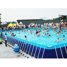 支架水池充气水池水上闯关大型游泳池水上乐园设备充气城堡过滤器扶梯吸污机 支架水池10*20*1.32米