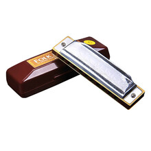 铃木（SUZUKI）10孔布鲁斯口琴1072 十孔布鲁斯口琴 蓝调口琴 初学口琴 12个调可选 E调