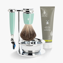 穆乐（Muhle）穆乐德国原装进口手动剃须刀刮胡刀套装 浅绿色