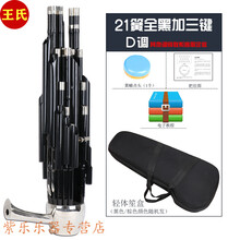 天津笙乐器专业初学者21簧24簧26簧36簧加键笙扩音铜斗笙 21簧全黑镶箍加3键铜斗笙D调