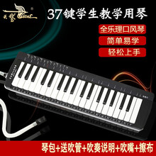 天鹅（SWAN） 口风琴37键学生儿童初学入门自学教学成人专业演奏比赛乐器口吹管风琴 天鹅全乐理【学校推荐款】+全套赠品