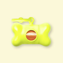 UNITED PETS 邦顿荧光色拾便盒宠物便便袋随行收纳盒可降解垃圾袋 黄色