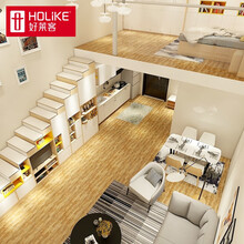 好莱客 卧室家具定制 现代简约衣柜 小复式单身公寓 全屋家具定做 订金(非商品价格)