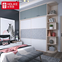 好莱客 衣柜定制 北欧推拉门掩门整体大衣柜 收纳柜组合 卧室定制 预付订金