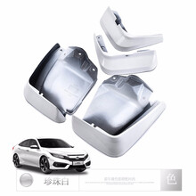 普立希 12-19款16年17款东风本田思域挡泥板9代十代思域汽车泥挡皮 12-15款九代思域塔夫绸白 2015款思域