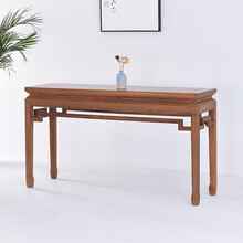 仙作海棠红木家具非洲鸡翅木（学名：非洲崖豆木）实木条案桌仿古实木实木新中式玄关桌供桌供台家用明清条几 100-40-80平头案