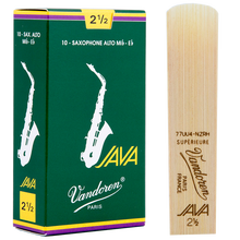 弯德林（Vandoren） 法国进口 降E 中音萨克斯哨片 JAVA 绿盒 弯得林 哨片 流行 爵士 2.5号一片