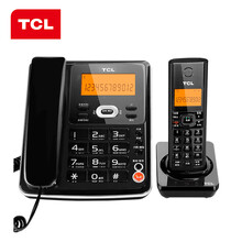 TCL 无绳电话机 无线座机 子母机 办公家用 中文菜单 免提 大按键 D60套装一拖一(雅致白) 一拖一黑色 特惠