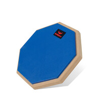 Bullfighter斗牛士8寸哑鼓练习垫哑鼓垫带支架天然橡胶附鼓棒· 蓝色哑鼓板(送枫木鼓棒一对)