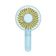 智靓 ZHILIANG 折叠小风扇小风扇手持风扇挂脖迷你usb可充电风扇手拿户外随身便携式 H2蓝色
