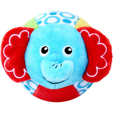 费雪（Fisher Price）费雪摇铃布球新生儿布艺玩具球婴幼儿宝宝手抓球启蒙动物认知球 大象摇铃布球