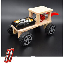 小学生科学小制作小发明手工DIY作品stem儿童科技实验材料玩具玩具 风力越野车