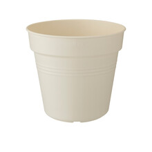 【虹越】进口圆形花盆 elho爱好环保系列 居家绿植花卉塑料种植盆 棉白色 13cm