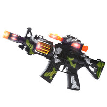 儿童玩具枪电动抢声光音乐枪宝宝小孩男童生日m4枪2-3-6岁 M4冲锋枪8685 标配(送普通电池)