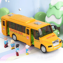 泰芬乐 儿童宝宝玩具校巴大巴车带声光早教惯性玩具车公交车仿真模型小汽车男女孩玩具儿童生日礼物