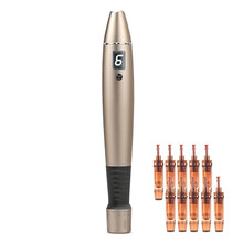 YISUER纳米微针仪器微晶电动导入仪MTS飞梭中胚促渗机水光精华液冻干粉痘坑痘印适用三文鱼菲洛嘉 晨曦金【10只针头型号备注或联系客服】