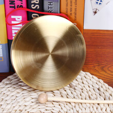 12cm铜镲铜钹鼓儿童玩具幼儿园表演三句半奥尔夫乐器表演铜擦铜锣 全铜铜锣(15厘米)