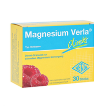 Verla补镁冲剂 缓解生长痛脚趾小腿部抽筋肌肉痉挛 眼睑抽搐紧张孕期不适烦躁不安舒缓身心 4岁以上 含服颗粒 30袋 覆盆子味（7396685） 4岁以上儿童孕妇运动员均可 德国直邮原装产品
