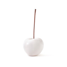 维格列艺术Bull & stein水果雕塑艺术摆件户外园林小区别墅庭院景观艺术品摆件 樱桃 光釉陶瓷 白色 120×120mm