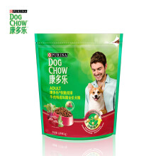 康多乐(DOG CHOW)宠物成犬狗粮 全犬型1.2kg 软脆双拼牛肉味