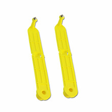 一体羊耳标牌进口尼龙料羊用耳标牌连体式羊耳标记号牌 黄色无字一体羊耳标牌（100套）