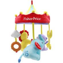 费雪(Fisher-Price)安抚床铃 婴儿床挂件新生儿八音盒摇篮曲安抚幼儿童狮子小象F1027六一儿童节礼物送宝宝