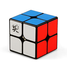 DaYan大雁 三阶魔方 展翅三阶 57mm 腾云磁力版 腾云二阶 孤鸿增强版轮回比赛魔方 展翅魔方 大雁腾云二阶黑色【磁力版】