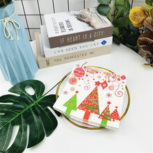 久洁（Jojell）清新花朵印花纸巾酒杯插花纸酒店喜宴摆台装饰创意纸巾20张 款U