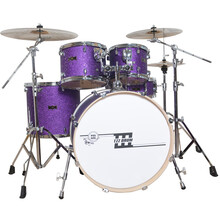 TZZ挑战者架子鼓 舞台之星系列 限量爵士鼓4色 可选不带镲片 WTZX522-PR