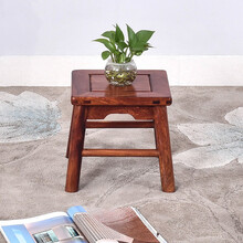 匠人塘红木家具缅甸花梨（学名：大果紫檀）实木小方凳换鞋凳四方凳矮凳中式仿人小凳子 方凳：长30*宽30*高30cm