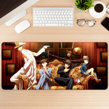 黑狼（Black Wolf）鼠标垫超大加厚锁边动漫风游戏键盘垫定制订做男女个性办公电脑桌垫 柯南剧照 300x800x2mm