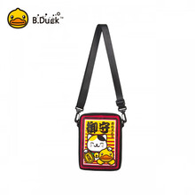 小黄鸭牛津布单肩斜挎妈咪包小方包御守猫卡通可爱母婴包bduck 猫系列牛津布单肩包