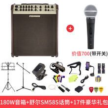 渔夫Fishman便携民谣木吉他蓝牙音箱原声弹唱音响Loudboxmini60w 180w（Performet）升级蓝牙+舒尔SM5