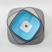 狗狗喝水碗防湿嘴漂浮浮力水碗宠物狗狗饮水碗防溅水盆不湿嘴金毛泰迪柯基大中小型犬通用猫狗宠物用品 宁月蓝