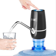 子路桶装水抽水器电动出水器大桶水电动压水器上水器取水器纯净水桶抽水器饮水机水泵矿泉水加水压水泵吸水器 M1雅黑（速充耐用）304不锈钢出水管
