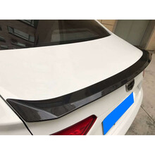 英罗 适用于专用于吉利帝豪GL尾翼 17-19款帝豪GL改装压尾定风翼免打孔烤漆汽车尾翼改装 碳纤纹尾翼(送3M胶+助粘剂+毛巾)